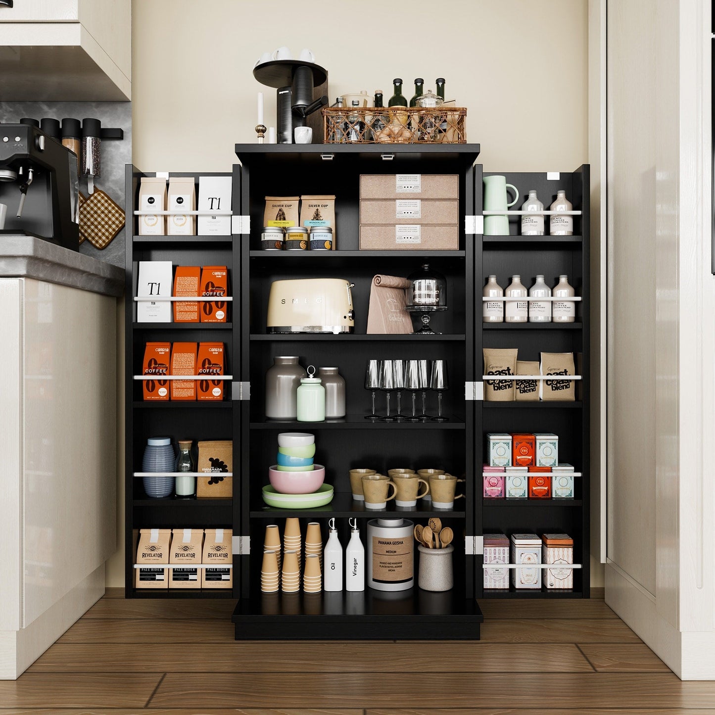 Armoire de rangement Futzca 47 po, armoires de cuisine en bois