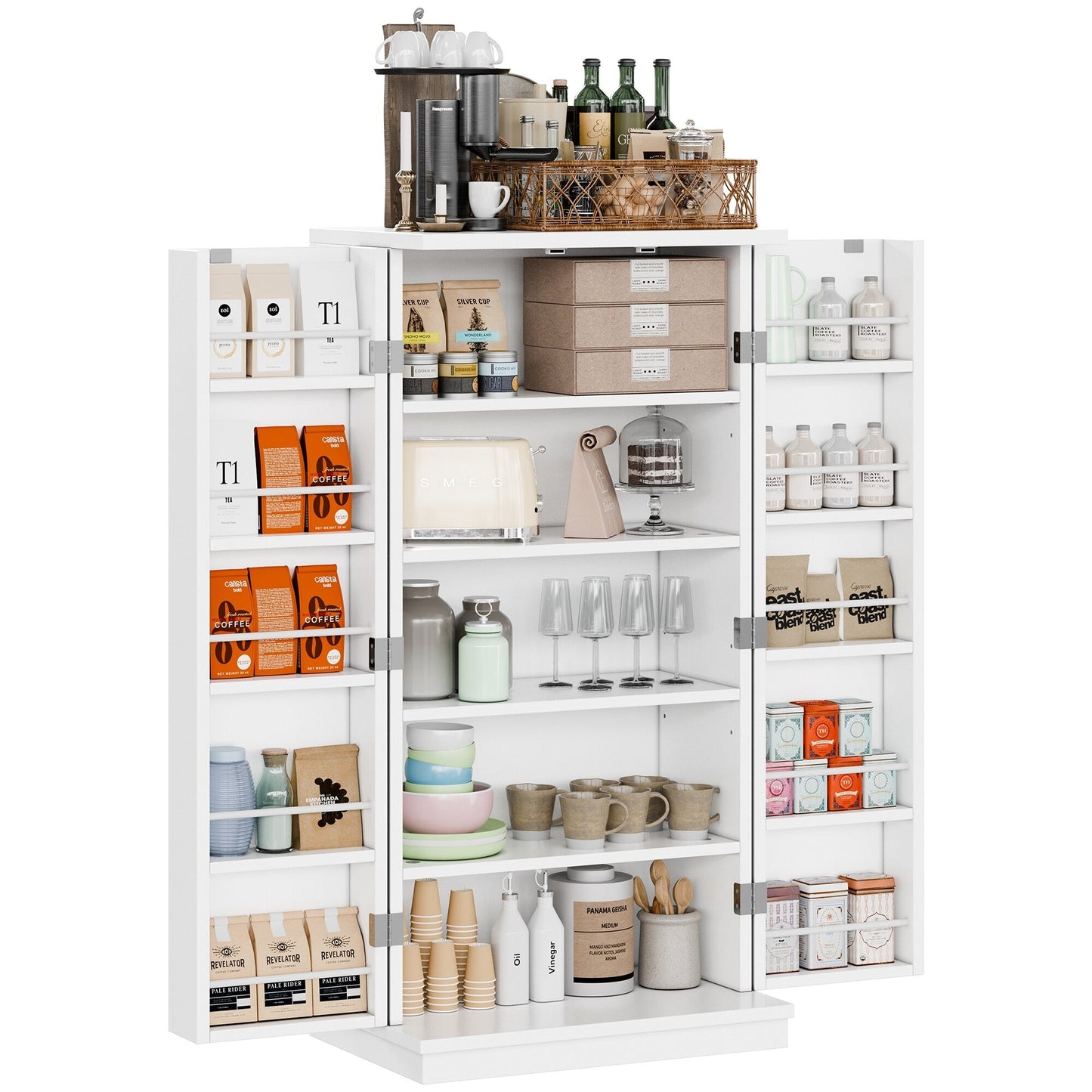 Armoire de rangement Futzca 47 po, armoires de cuisine en bois