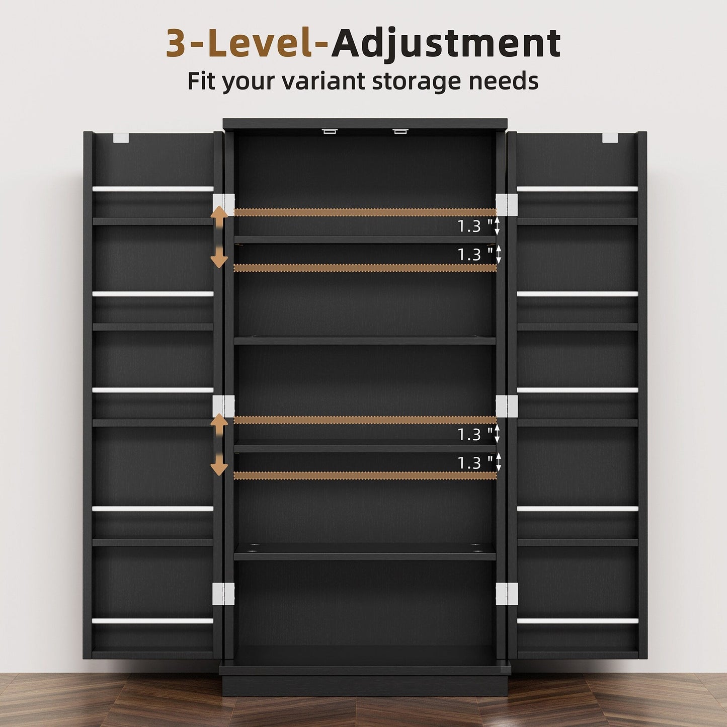 Armoire de rangement Futzca 47 po, armoires de cuisine en bois