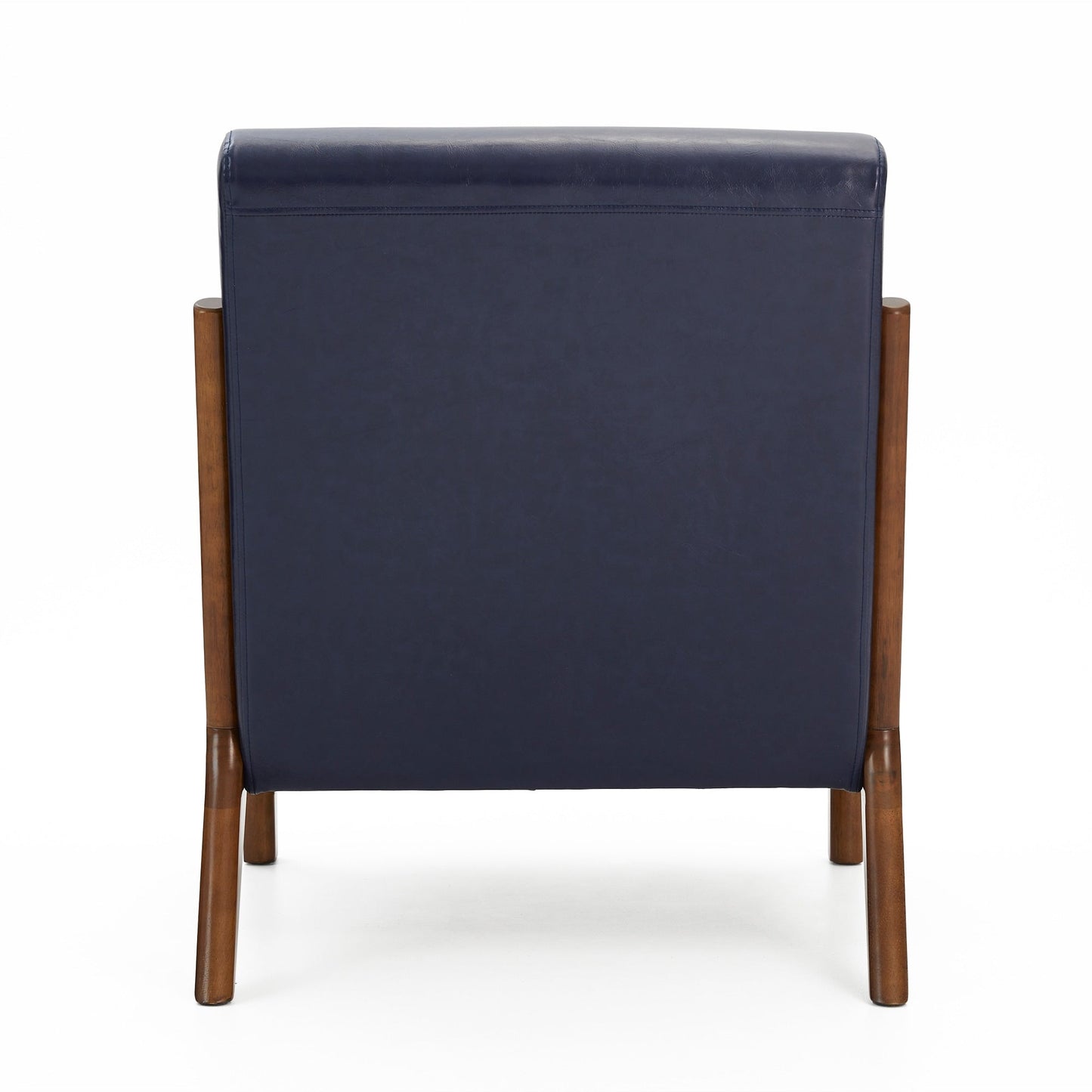 Fauteuil d'appoint moderne en cuir synthétique Glitzhome 30,75 po de hauteur, style milieu de siècle, avec coussin – 25,75 po de largeur x 33,75 po de profondeur x 30,75 po de hauteur