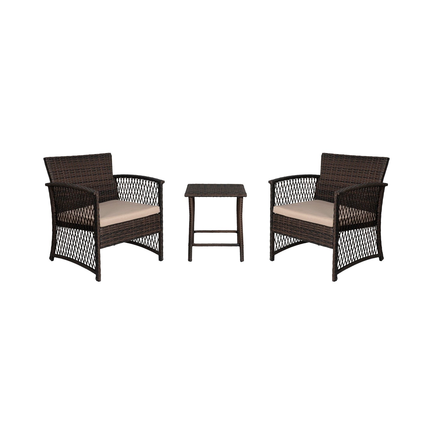 Ensemble de patio bistro en osier Heritage Outdoor 3 pièces