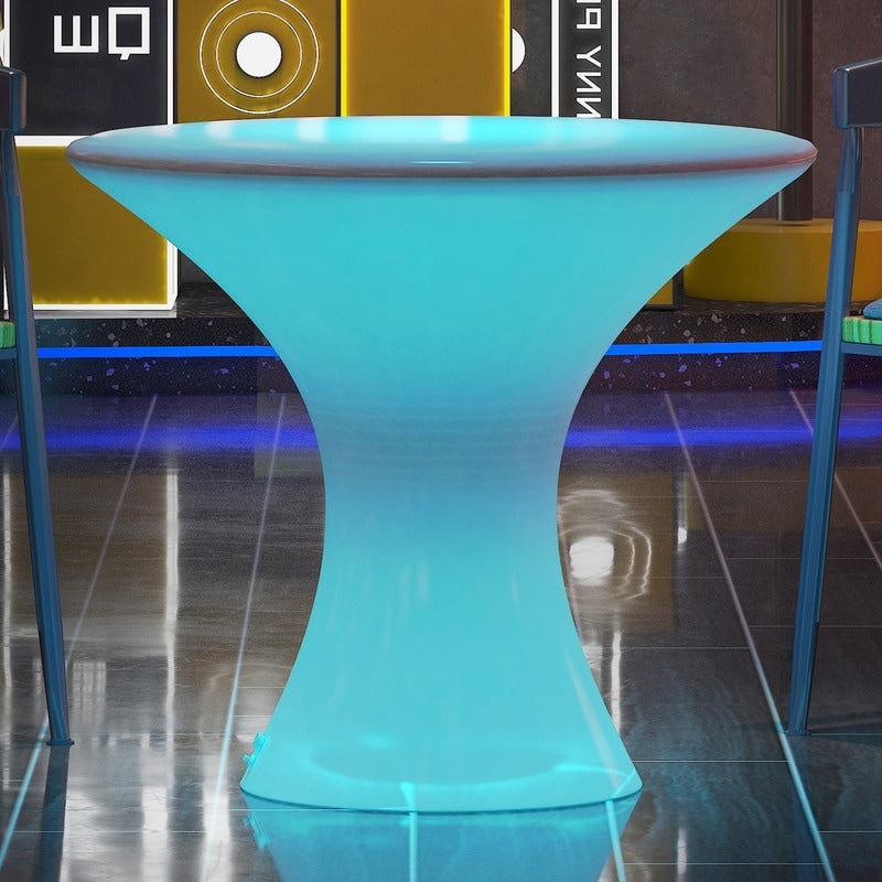 Table de cocktail Mixoy à LED changeantes, table à vin rechargeable et sans fil, meuble d'ambiance pour patio, piscine