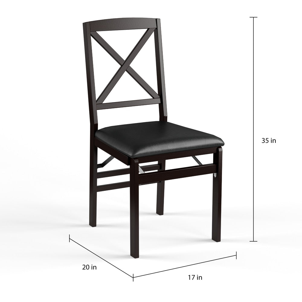 Chaise pliante Porch & Den Espresso (lot de 2)