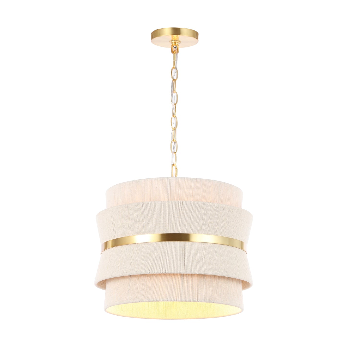 Suspension réglable à 3 lumières SAFAVIEH Oprea (ampoules LED incluses) - 16 x 16 x 16,5-72,5