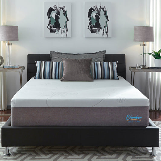 Matelas Slumber Solutions 14 pouces en mousse à mémoire de forme gel Choisissez votre confort - Blanc