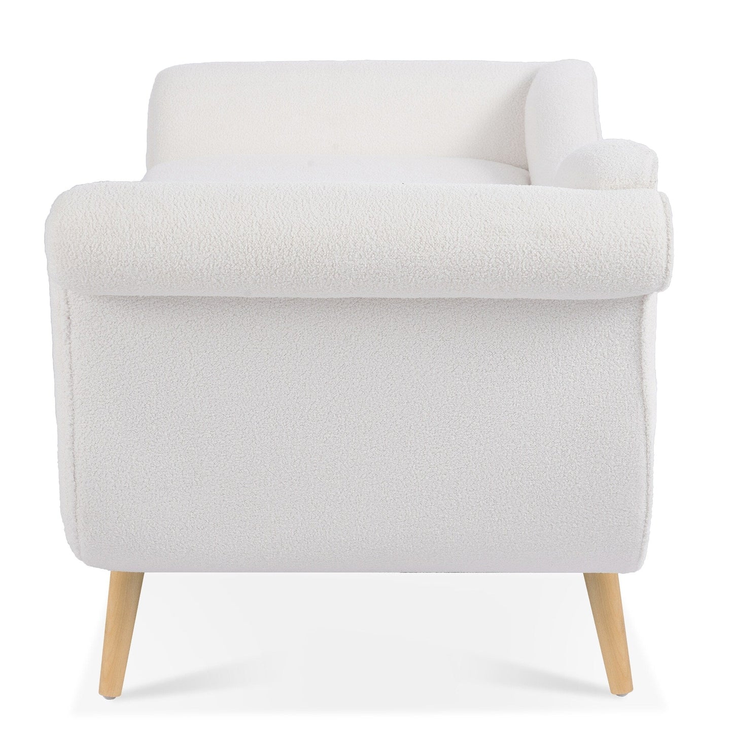 Chaise longue vintage avec accoudoirs en volutes par Christopher Knight Home