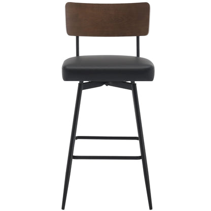 Lot de 2/3/4 tabourets de bar/comptoir pivotants rembourrés en similicuir