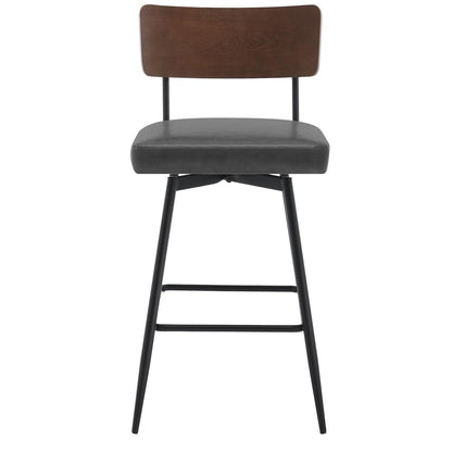 Lot de 2/3/4 tabourets de bar/comptoir pivotants rembourrés en similicuir