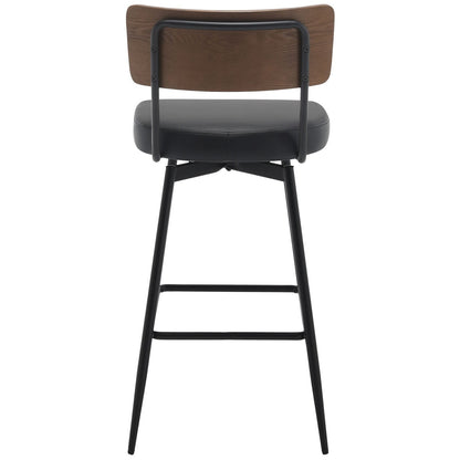 Lot de 2/3/4 tabourets de bar/comptoir pivotants rembourrés en similicuir