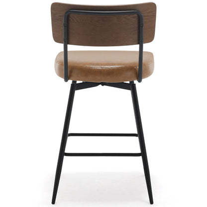 Lot de 2/3/4 tabourets de bar/comptoir pivotants rembourrés en similicuir