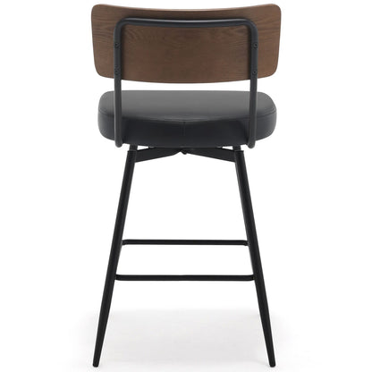 Lot de 2/3/4 tabourets de bar/comptoir pivotants rembourrés en similicuir