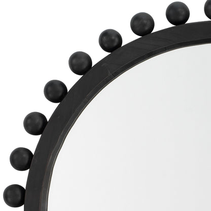Miroir rond en bois Alden Décor Orion, naturel