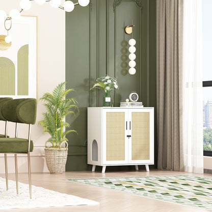 Bac à litière pour chat, maison pour chat, table d'appoint, porte, armoire, bibliothèque