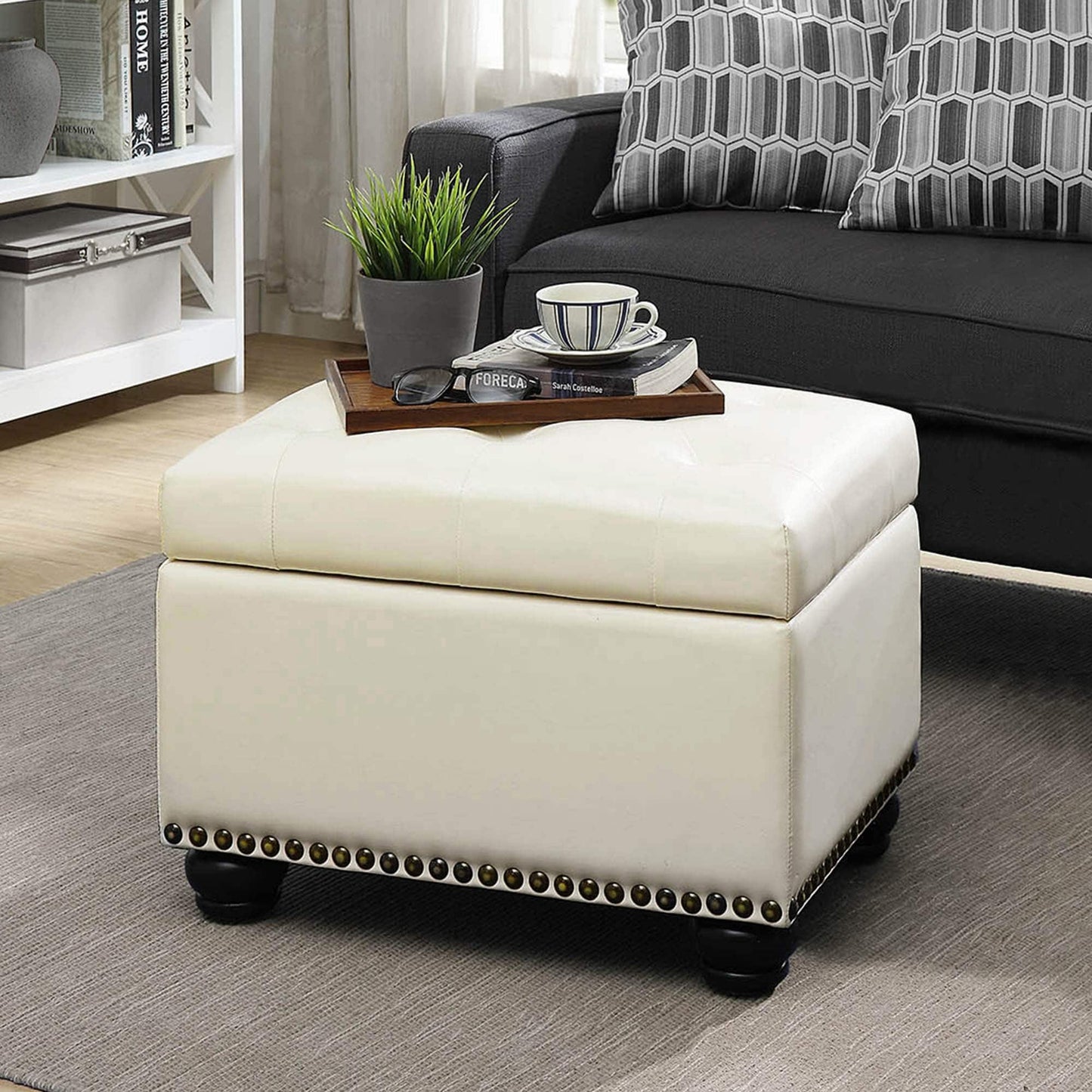 Pouf de rangement Convenience Concepts Designs4Comfort 5th Avenue
