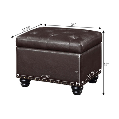 Pouf de rangement Convenience Concepts Designs4Comfort 5th Avenue
