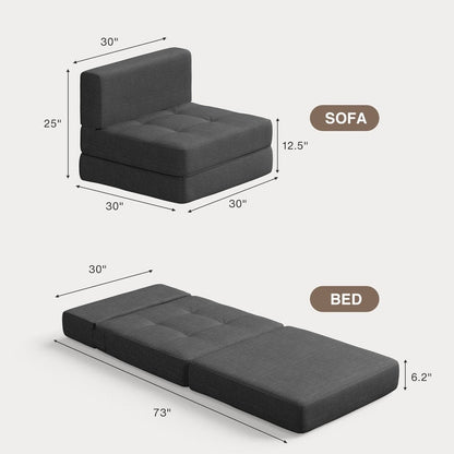 Fauteuil convertible 3 en 1, fauteuil pliant, lit-lit rabattable