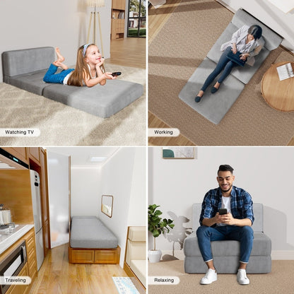 Fauteuil convertible 3 en 1, fauteuil pliant, lit-lit rabattable