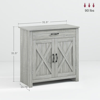 Buffet style grange HOMCOM 32, meuble de rangement buffet, bar à café pour salon ou entrée