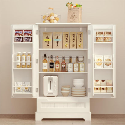 Armoire de rangement pour cuisine, armoire de rangement pour salle de bain indépendante avec 2 portes et tiroirs