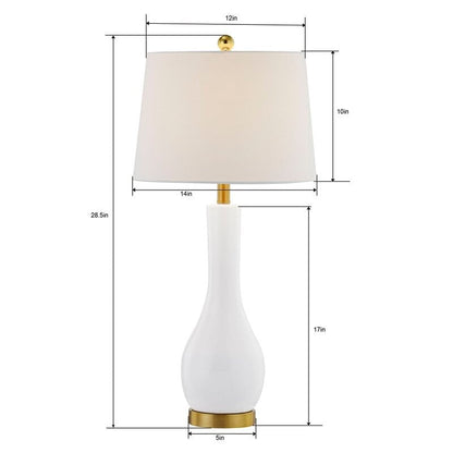 Ensemble de lampes de table en céramique 28,5 avec port USB (lot de 2)