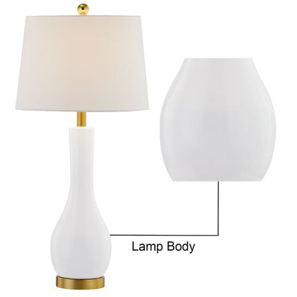 Ensemble de lampes de table en céramique 28,5 avec port USB (lot de 2)