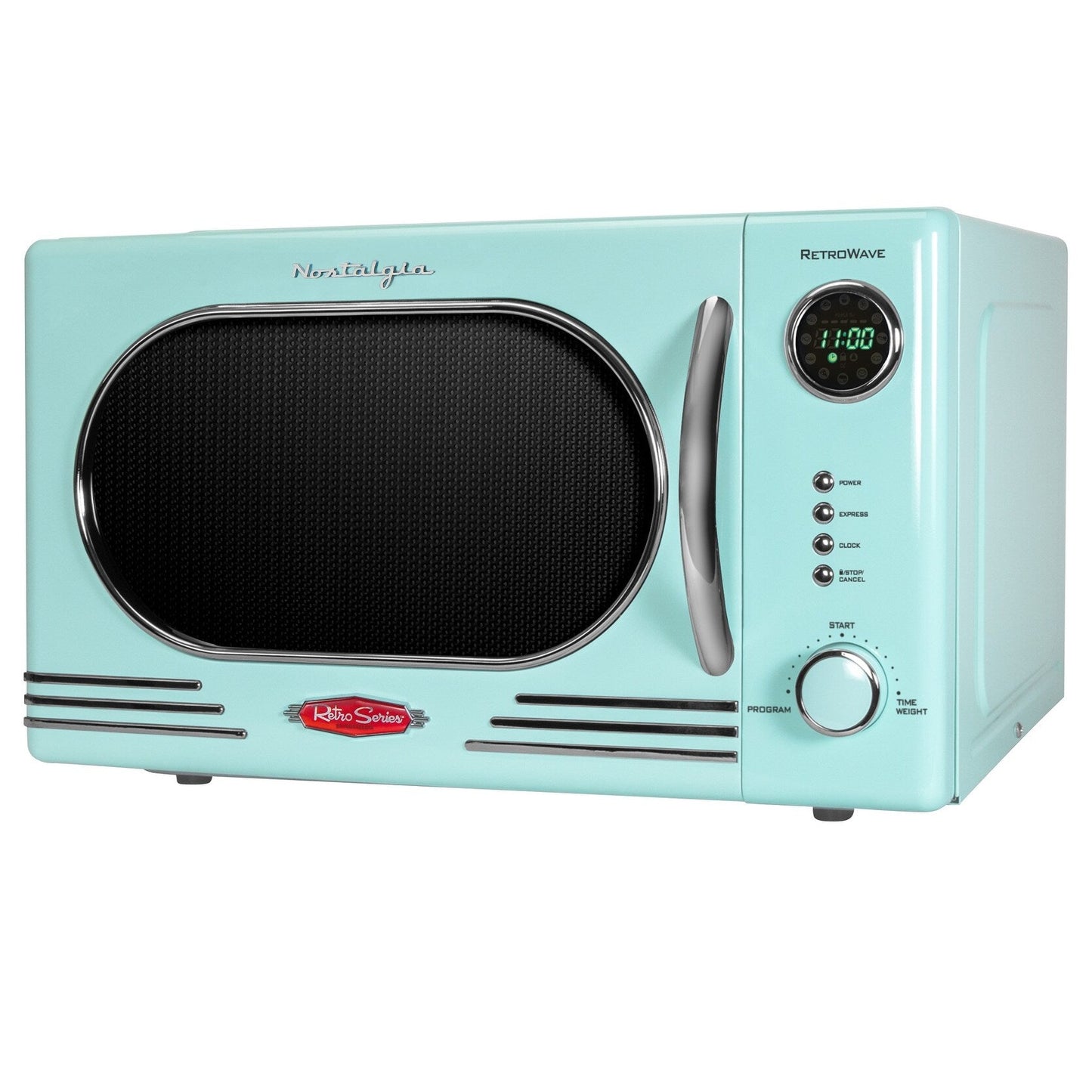 Four à micro-ondes de comptoir rétro nostalgique de 1,1 pi³ et 1 000 watts