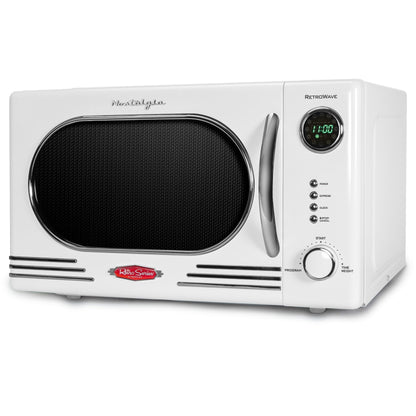 Four à micro-ondes de comptoir rétro nostalgique de 1,1 pi³ et 1 000 watts