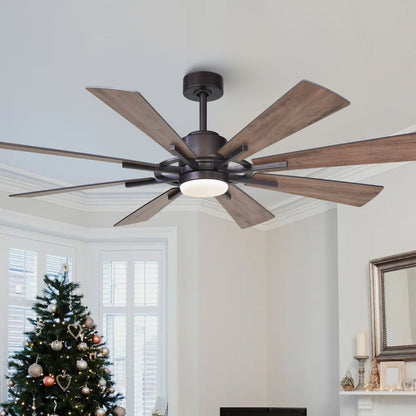 Ventilateur de plafond à LED intégré Parrot Uncle 60 Farmhouse avec lumière et télécommande