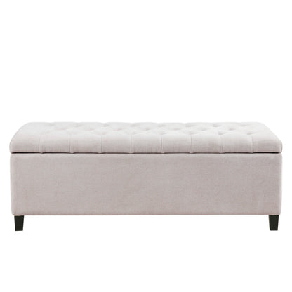 Banc de rangement rembourré à plateau capitonné Madison Park Sasha
