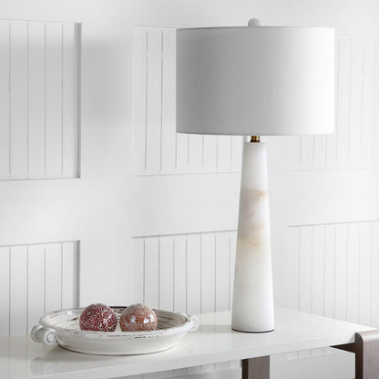 Lampe de table à DEL Giorgiana de 30 pouces en albâtre de SAFAVIEH Lighting - 15 x 15 x 30 cm - 15 L x 15 P x 30 H