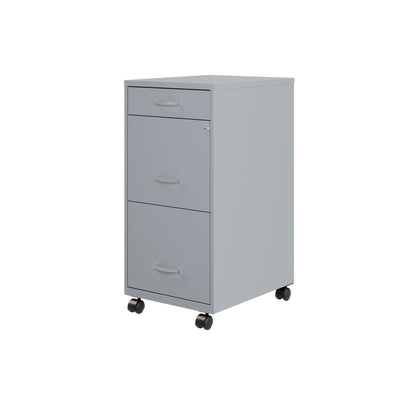 Classeur métallique Space Solutions 18 pouces de profondeur à 3 tiroirs
