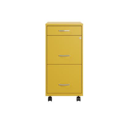 Classeur métallique Space Solutions 18 pouces de profondeur à 3 tiroirs