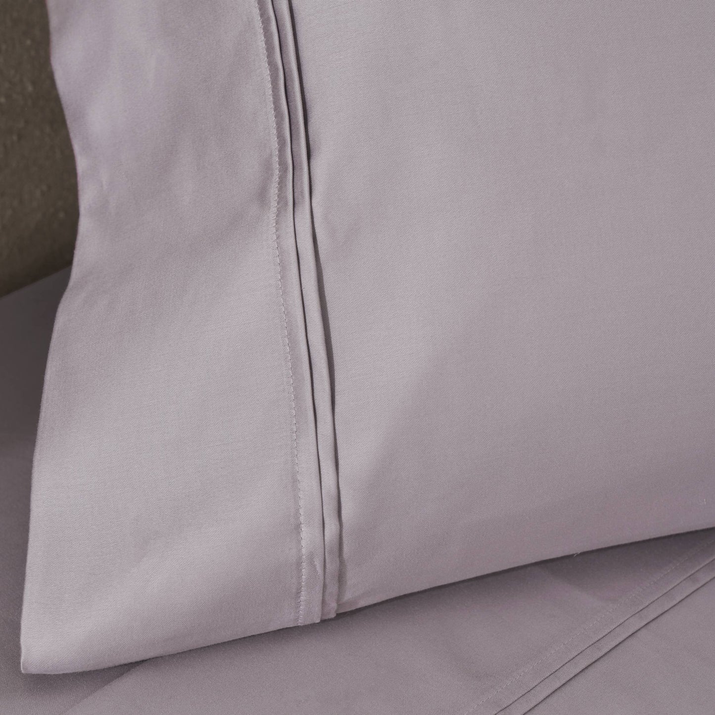 Parure de draps unie écologique en coton égyptien de qualité supérieure 1 200 fils